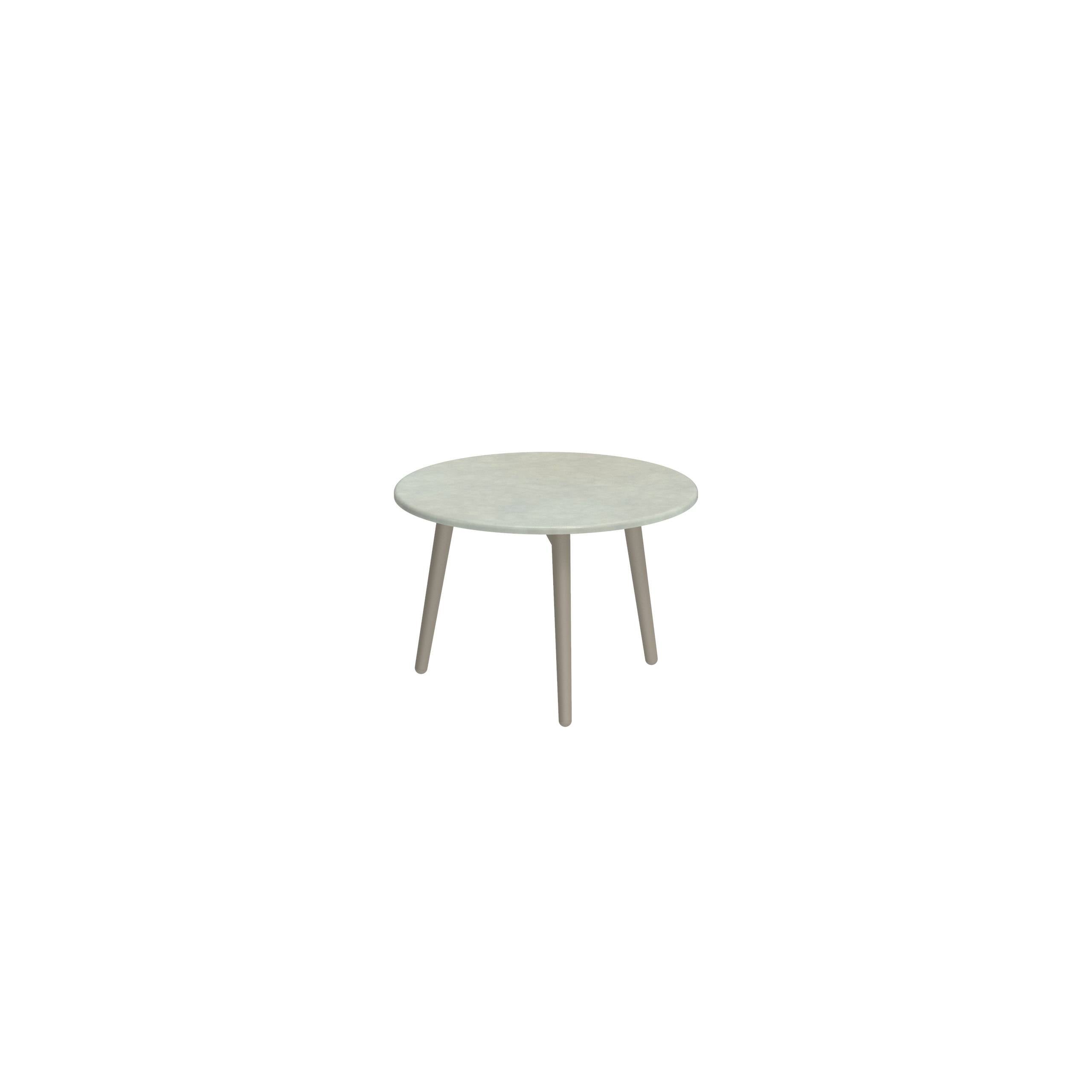 Styletto Side Table Ø40cm Sand Lavastone Jade