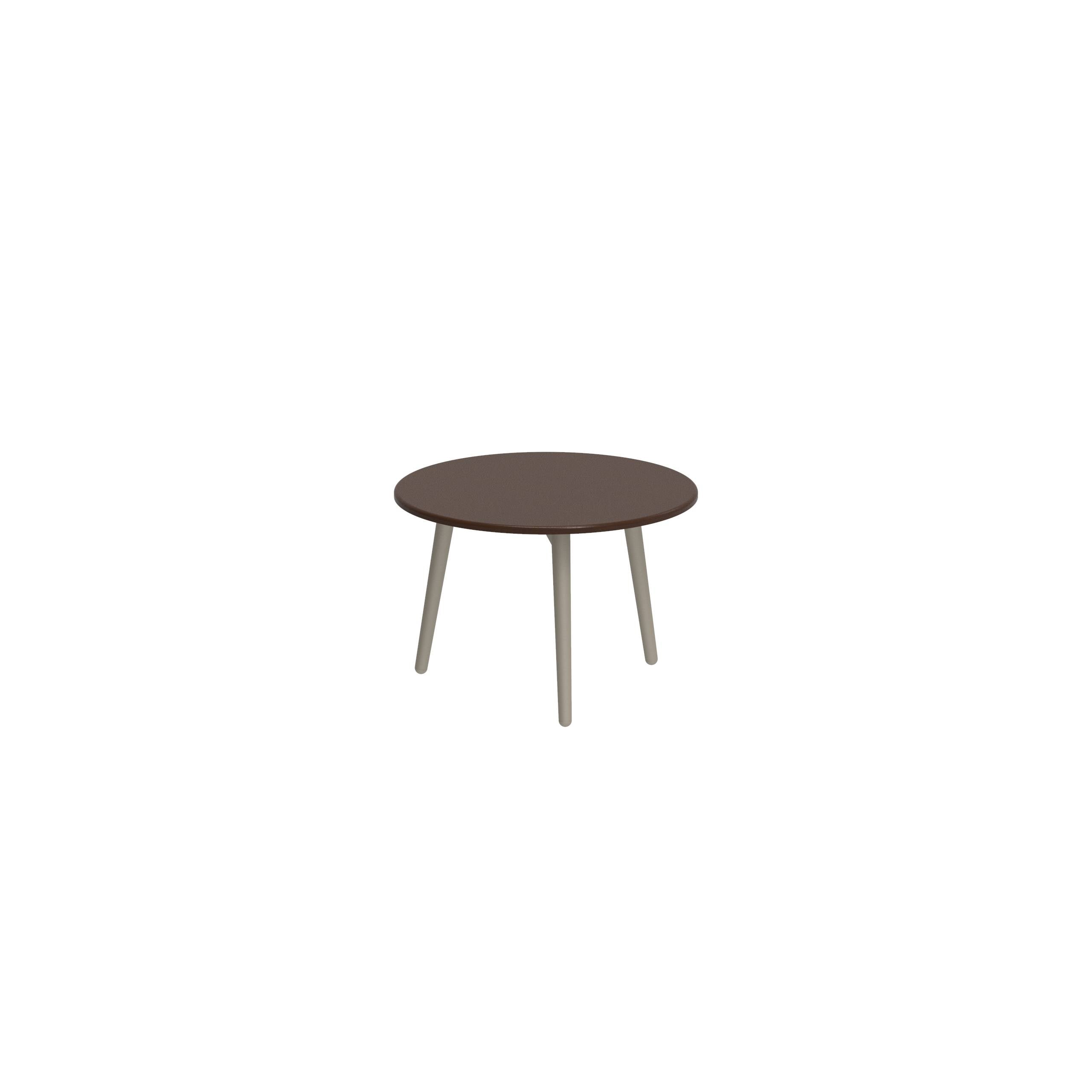 Styletto Side Table Ø40cm Sand Lavastone Lava