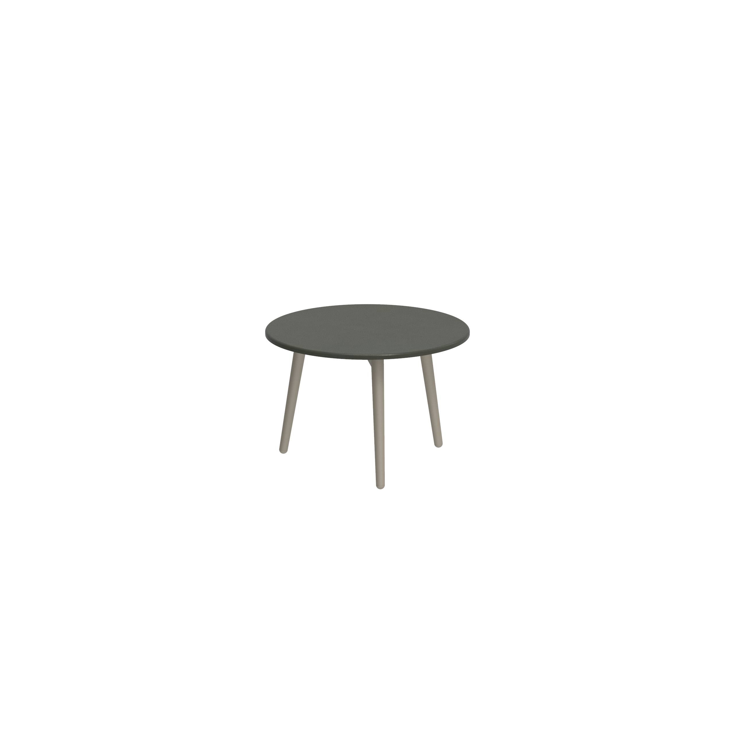 Styletto Side Table Ø40cm Sand Lavastone Slate