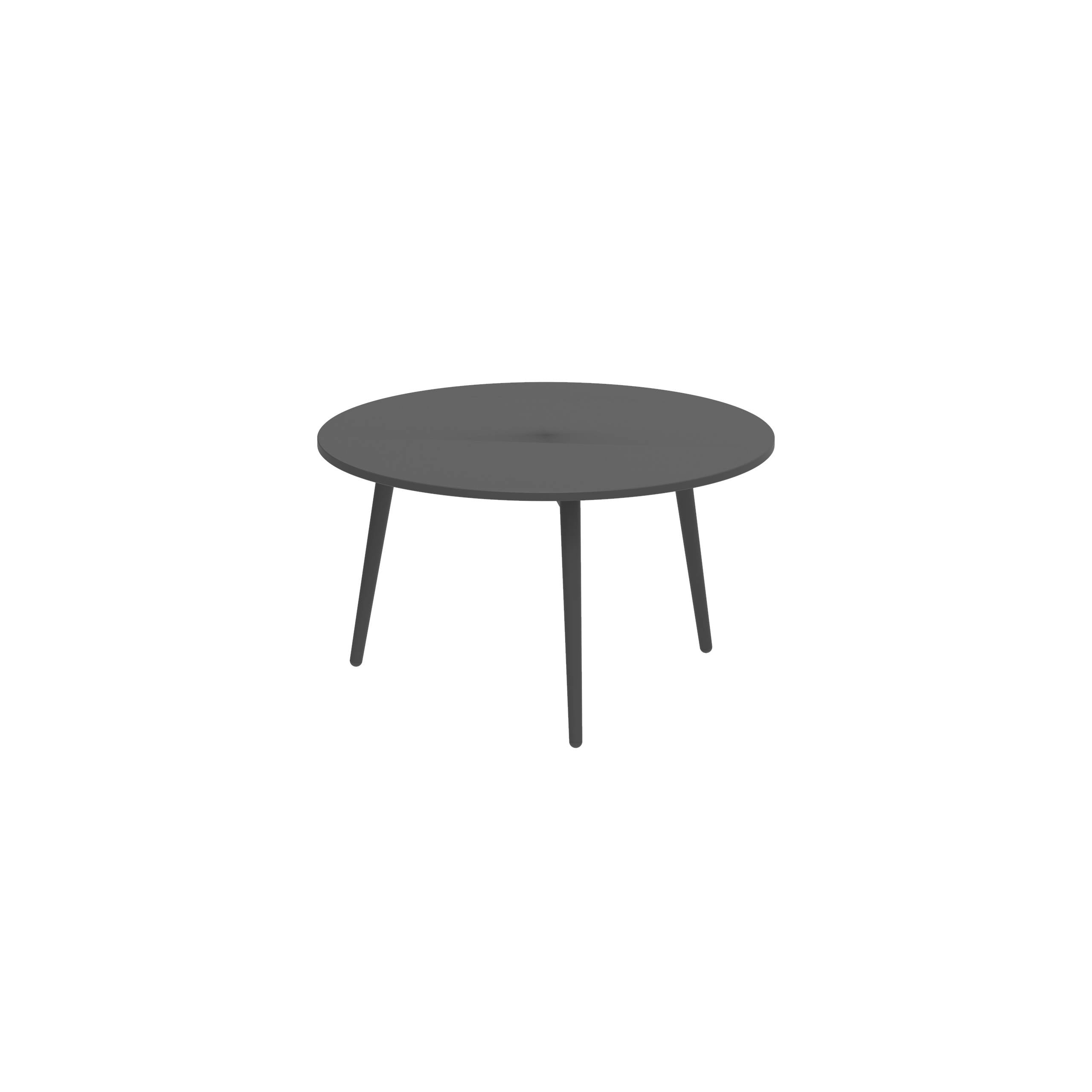 Styletto Side Table Ø60cm Anthracite Ceramic Top Black