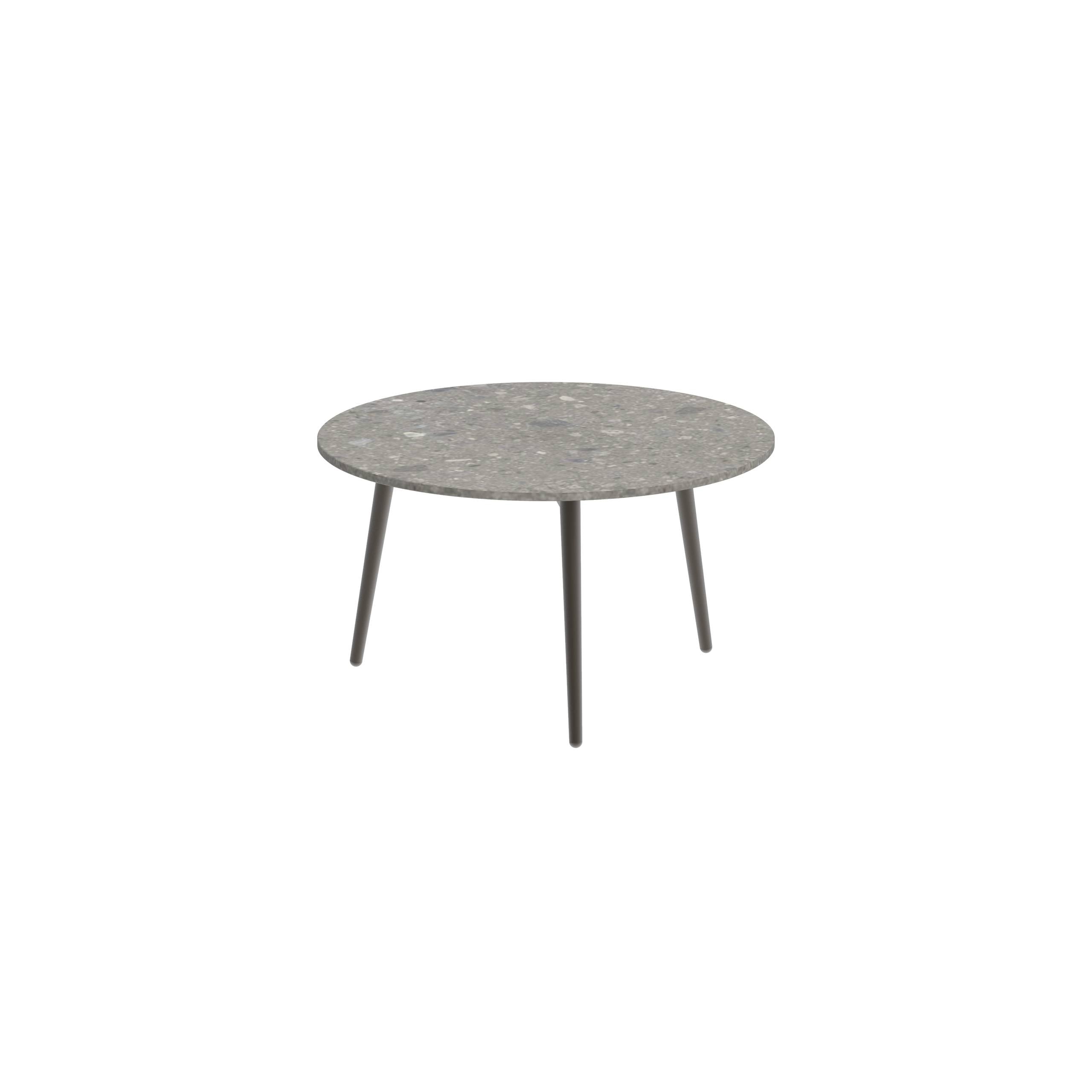 Styletto Side Table Ø60cm Brons Ceramic Top Ceppo Dolomitica