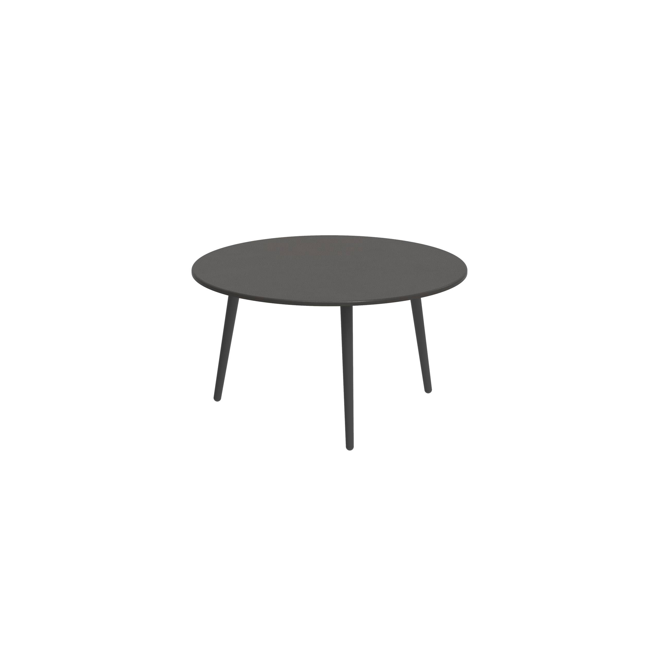 Styletto Side Table Ø60cm Anthracite Lavastone Dusk