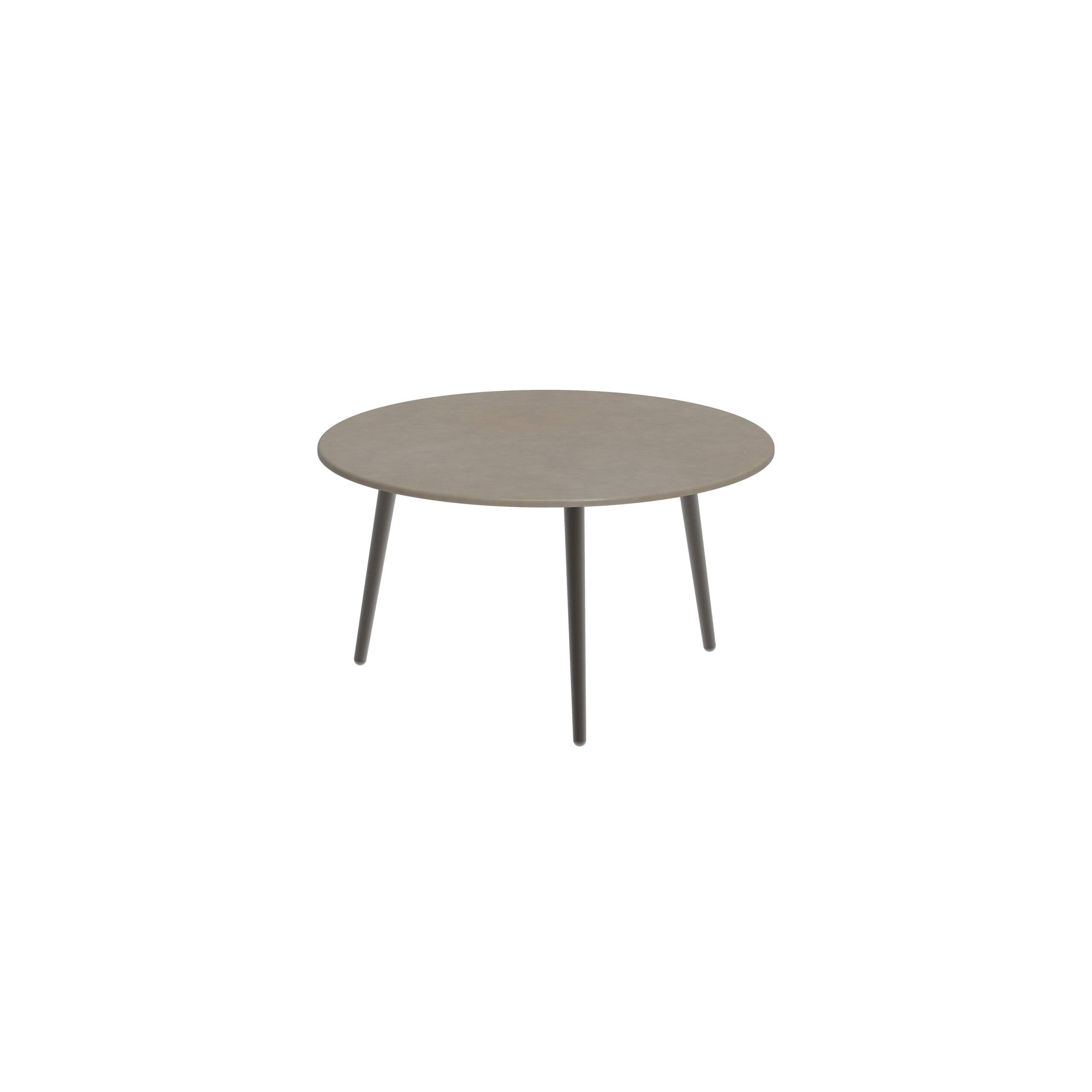 Styletto Side Table Ø60cm Bronze Lavastone Moon