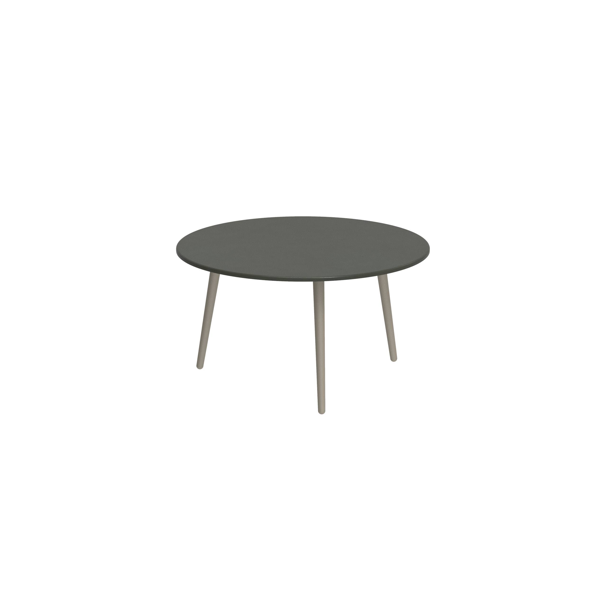 Styletto Side Table Ø60cm Sand Lavastone Slate