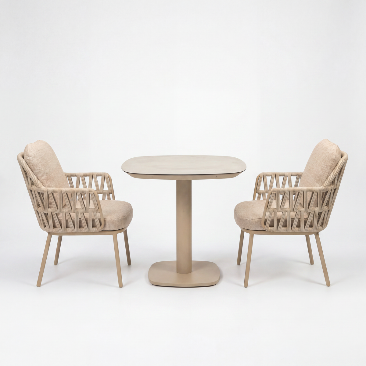 4 Seasons Outdoor Santino 2 Seat Manolo 75cm Barrel Ceramic Dining Table