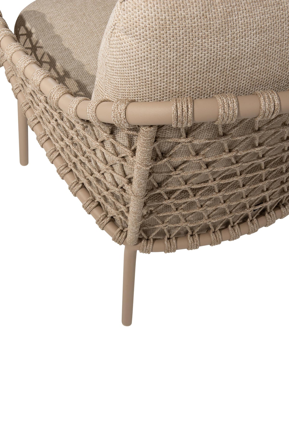 4 Seasons Outdoor Sardinia 6 Seat with Donato 160cm Round Ceramic Low Dining Table & Lazy Susan