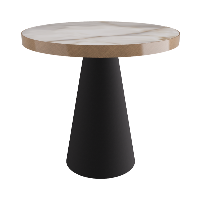 Diameter 79 x Height 75 cm_Alabastro_Black Embossed_Brushed Bronze