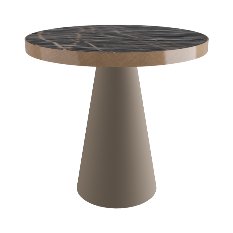 Diameter 79 x Height 75 cm_Matt Portoro_Titanium Embossed_Brushed Bronze