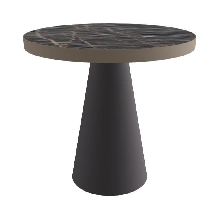 Diameter 79 x Height 75 cm_Matt Portoro_Graphite Embossed_Titanium Embossed