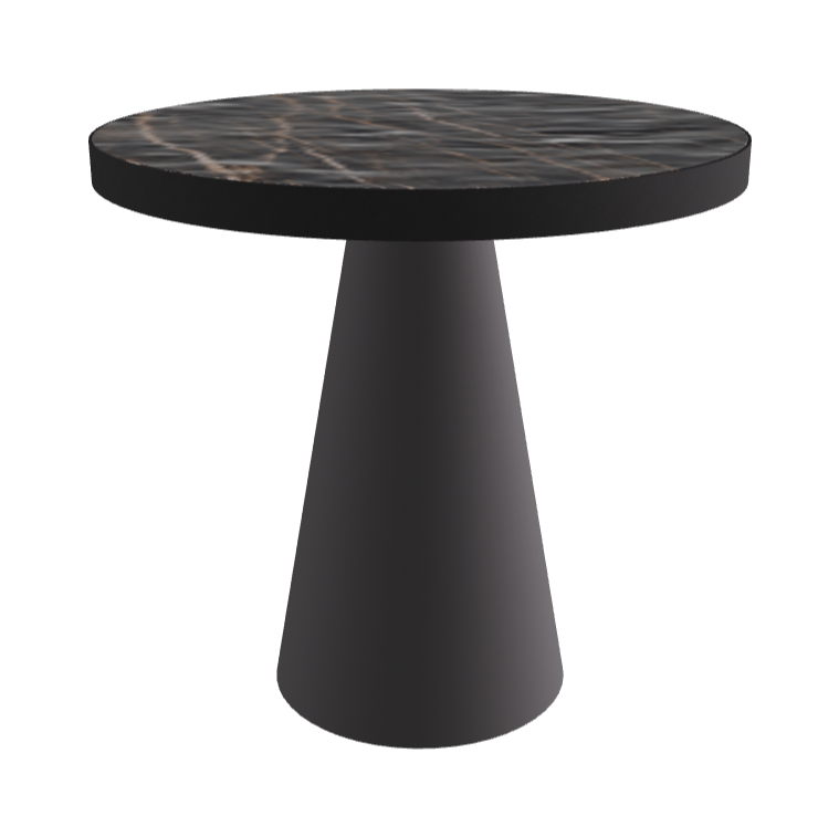 Diameter 79 x Height 75 cm_Matt Portoro_Graphite Embossed_Black Embossed