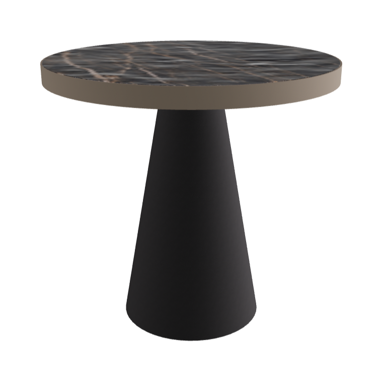 Diameter 79 x Height 75 cm_Matt Portoro_Black Embossed_Titanium Embossed