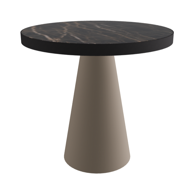 Diameter 79 x Height 75 cm_Glossy Portoro_Titanium Embossed_Black Embossed