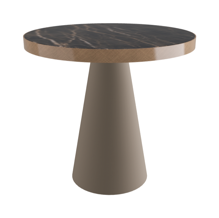 Diameter 79 x Height 75 cm_Glossy Portoro_Titanium Embossed_Brushed Bronze