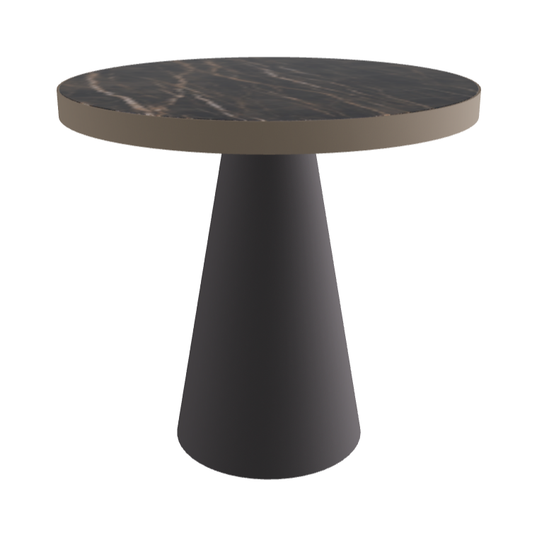 Diameter 79 x Height 75 cm_Glossy Portoro_Graphite Embossed_Titanium Embossed