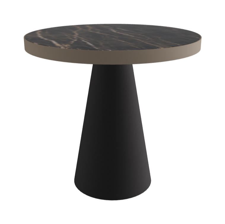 Diameter 79 x Height 75 cm_Glossy Portoro_Black Embossed_Titanium Embossed