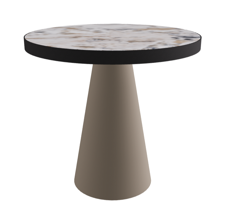 Diameter 79 x Height 75 cm_Makalu_Titanium Embossed_Black Embossed