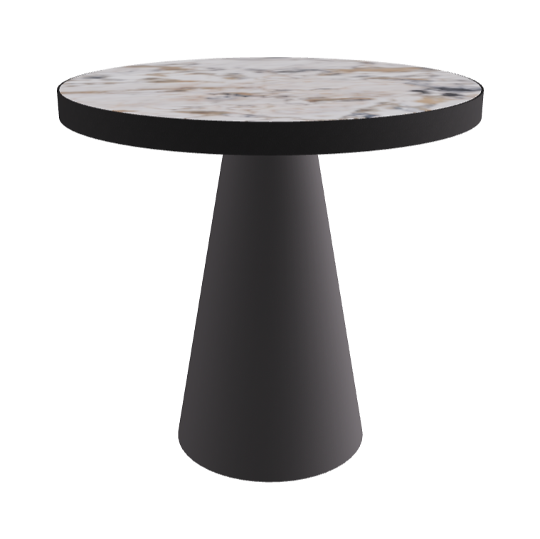 Diameter 79 x Height 75 cm_Makalu_Graphite Embossed_Black Embossed