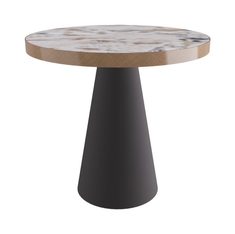 Diameter 79 x Height 75 cm_Makalu_Graphite Embossed_Brushed Bronze