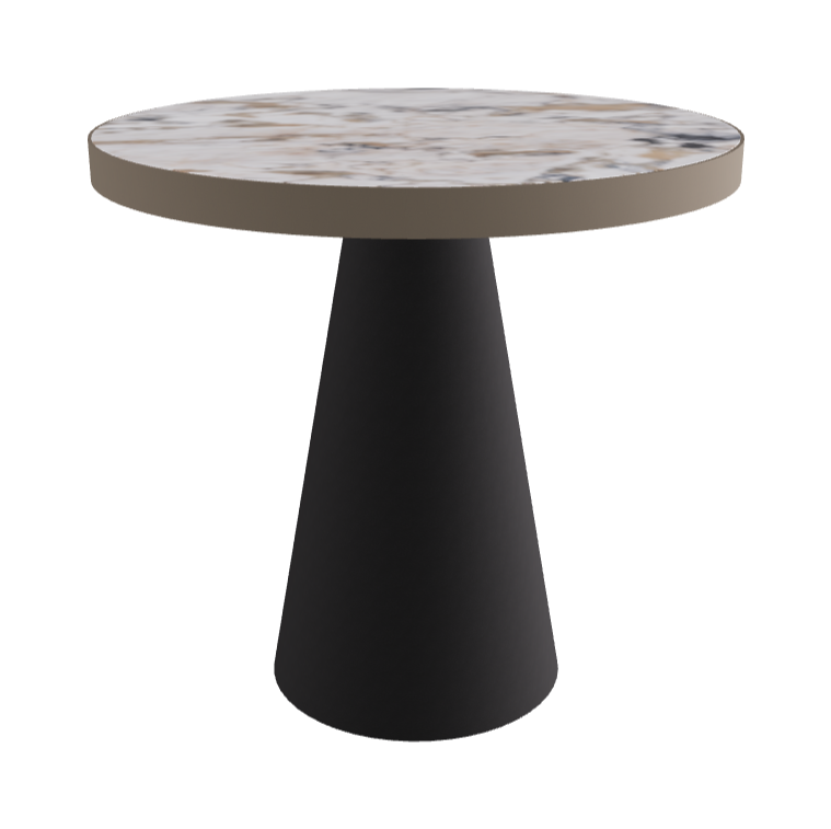 Diameter 79 x Height 75 cm_Makalu_Black Embossed_Titanium Embossed