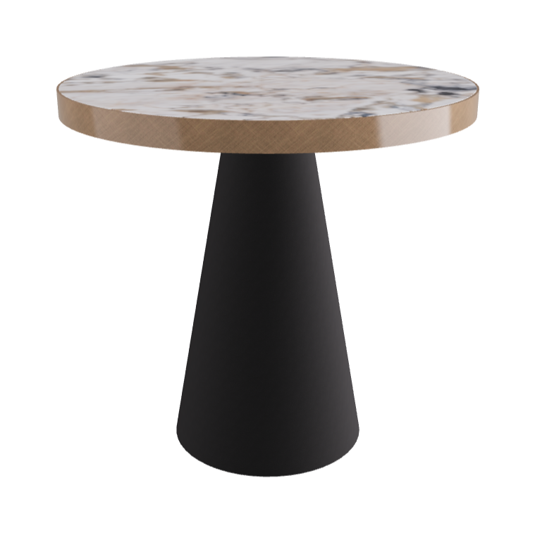 Diameter 79 x Height 75 cm_Makalu_Black Embossed_Brushed Bronze