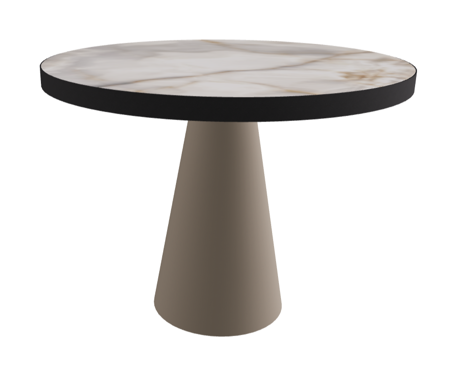 Diameter 99 x Height 75 cm_Alabastro_Titanium Embossed_Black Embossed