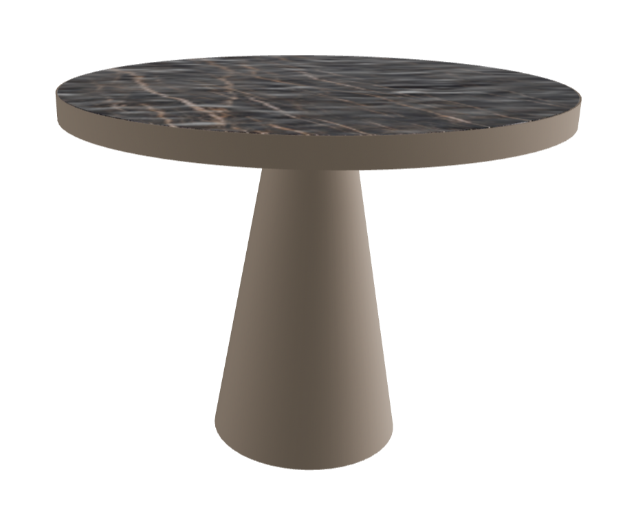 Diameter 99 x Height 75 cm_Matt Portoro_Titanium Embossed_Titanium Embossed