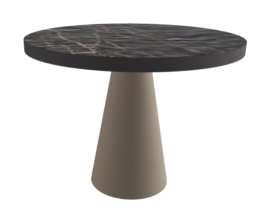 Diameter 99 x Height 75 cm_Matt Portoro_Titanium Embossed_Graphite Embossed