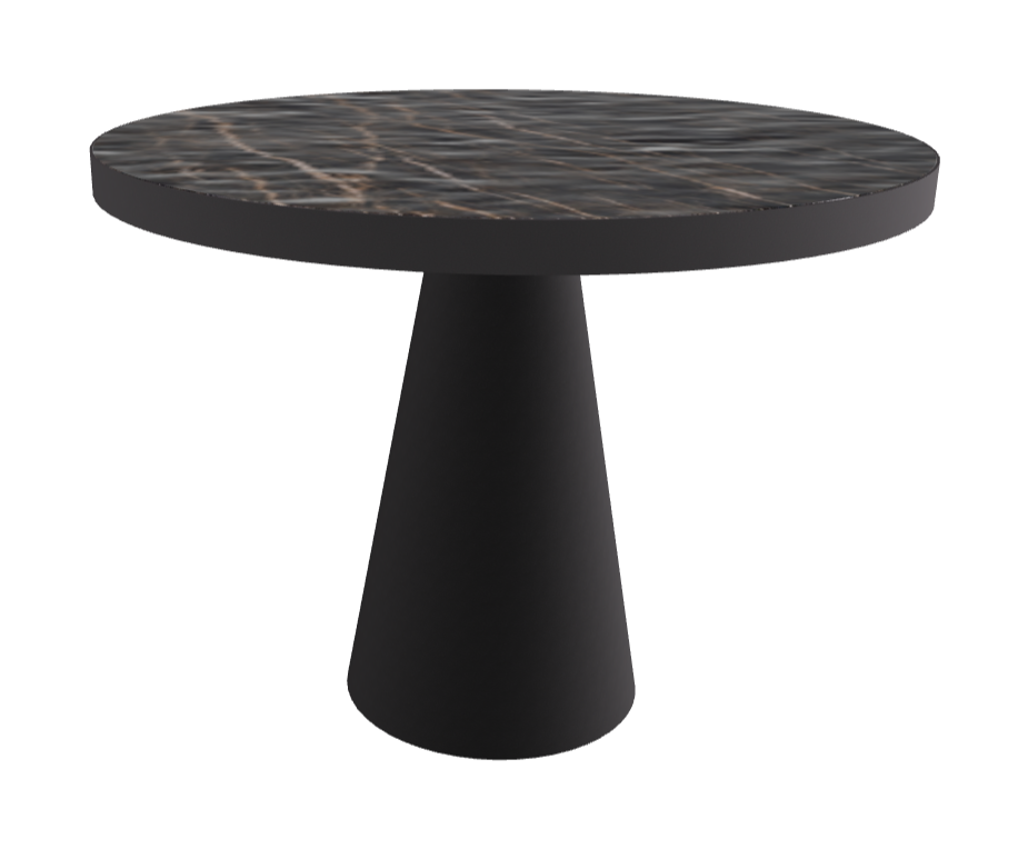 Diameter 99 x Height 75 cm_Matt Portoro_Black Embossed_Graphite Embossed