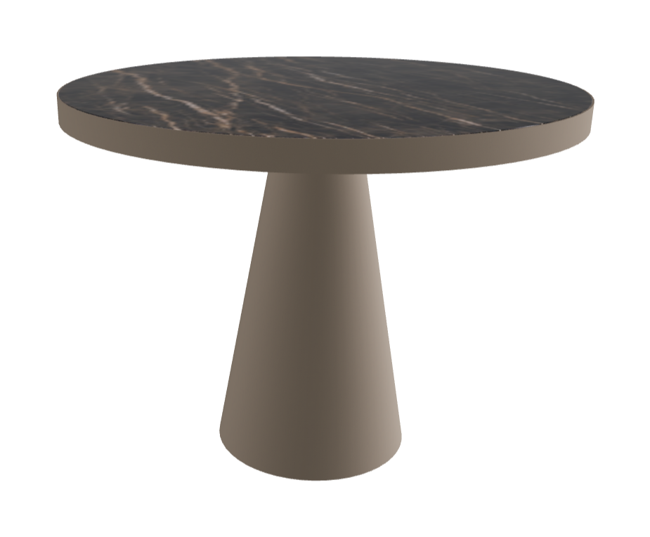 Diameter 99 x Height 75 cm_Glossy Portoro_Titanium Embossed_Titanium Embossed