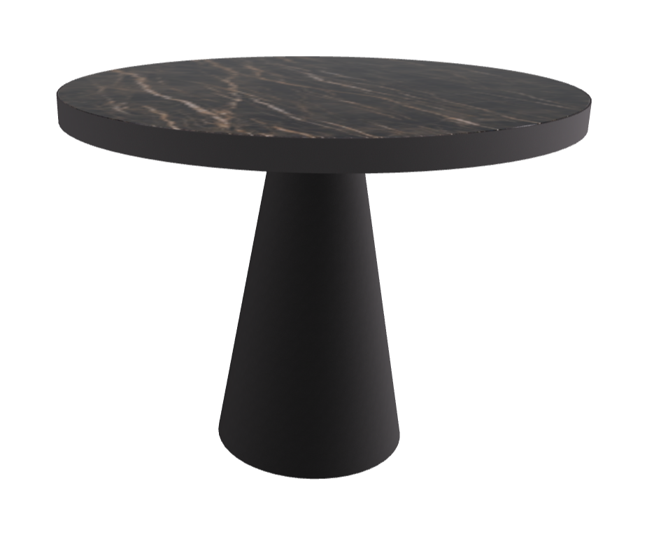 Diameter 99 x Height 75 cm_Glossy Portoro_Black Embossed_Graphite Embossed