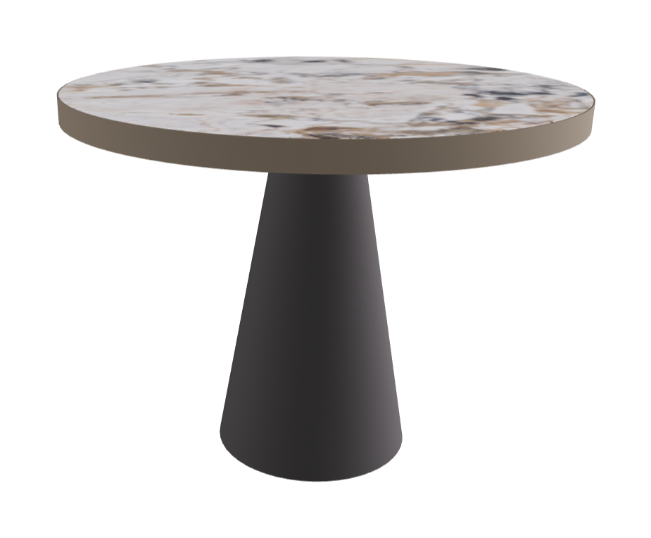 Diameter 99 x Height 75 cm_Makalu_Graphite Embossed_Titanium Embossed