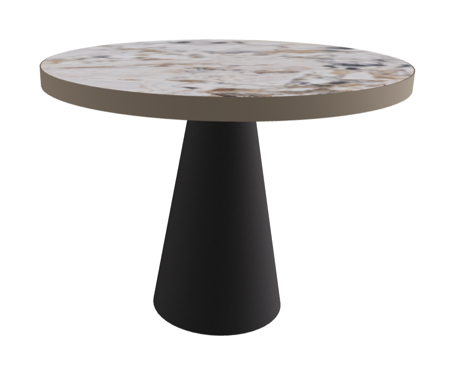 Diameter 99 x Height 75 cm_Makalu_Black Embossed_Titanium Embossed