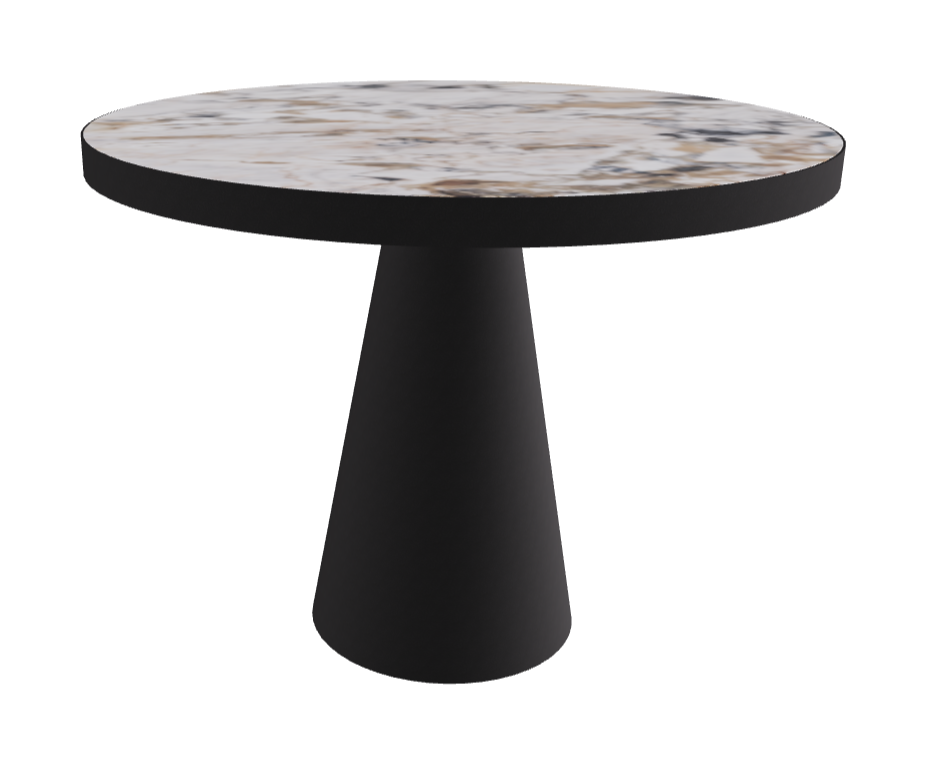 Diameter 99 x Height 75 cm_Makalu_Black Embossed_Black Embossed