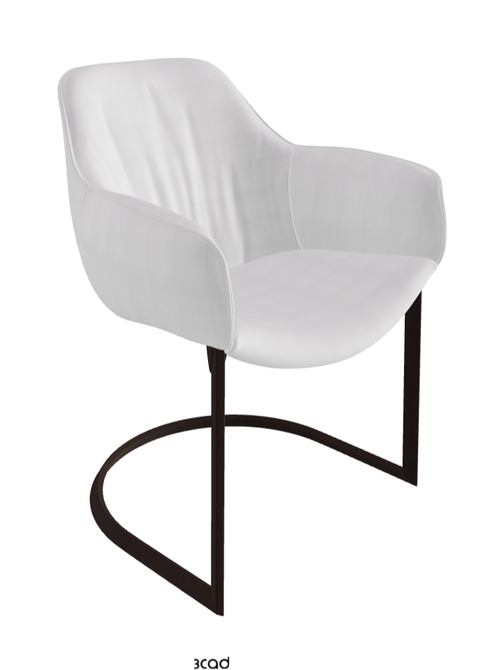 Scarlett Cantilever Dining Armchair_Bronze Embossed_Fabric_B921