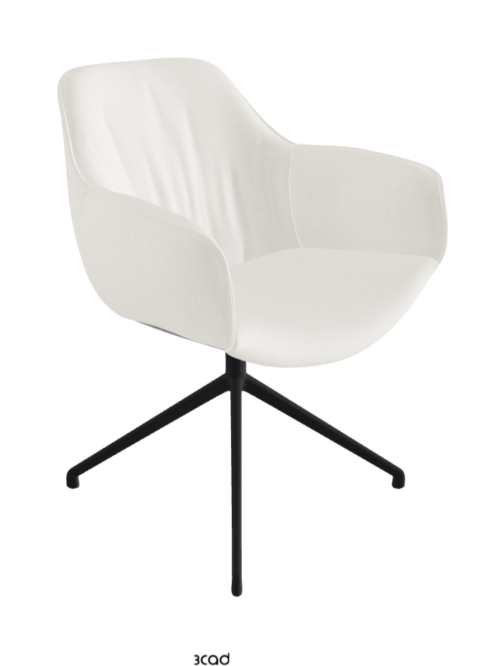 Cattelan Italia Scarlett Turn Swivel Dining Armchair – Fabric