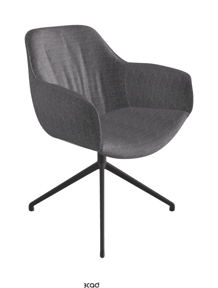 Cattelan Italia Scarlett Turn Swivel Dining Armchair – Fabric