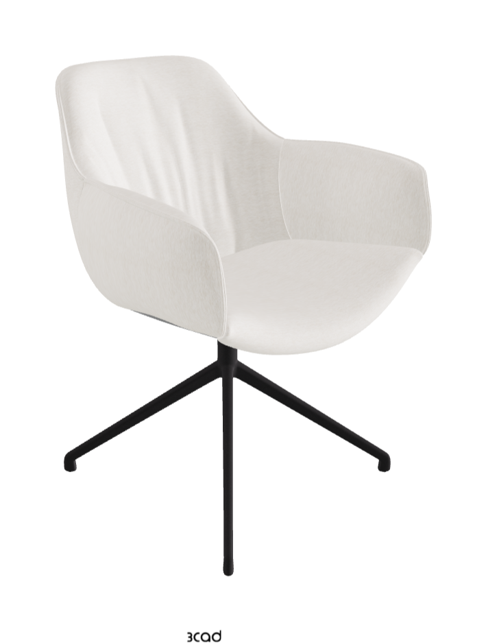 Cattelan Italia Scarlett Turn Swivel Dining Armchair – Fabric