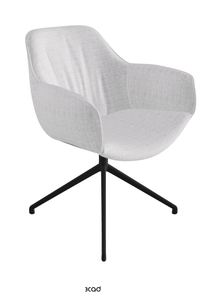 Cattelan Italia Scarlett Turn Swivel Dining Armchair – Fabric