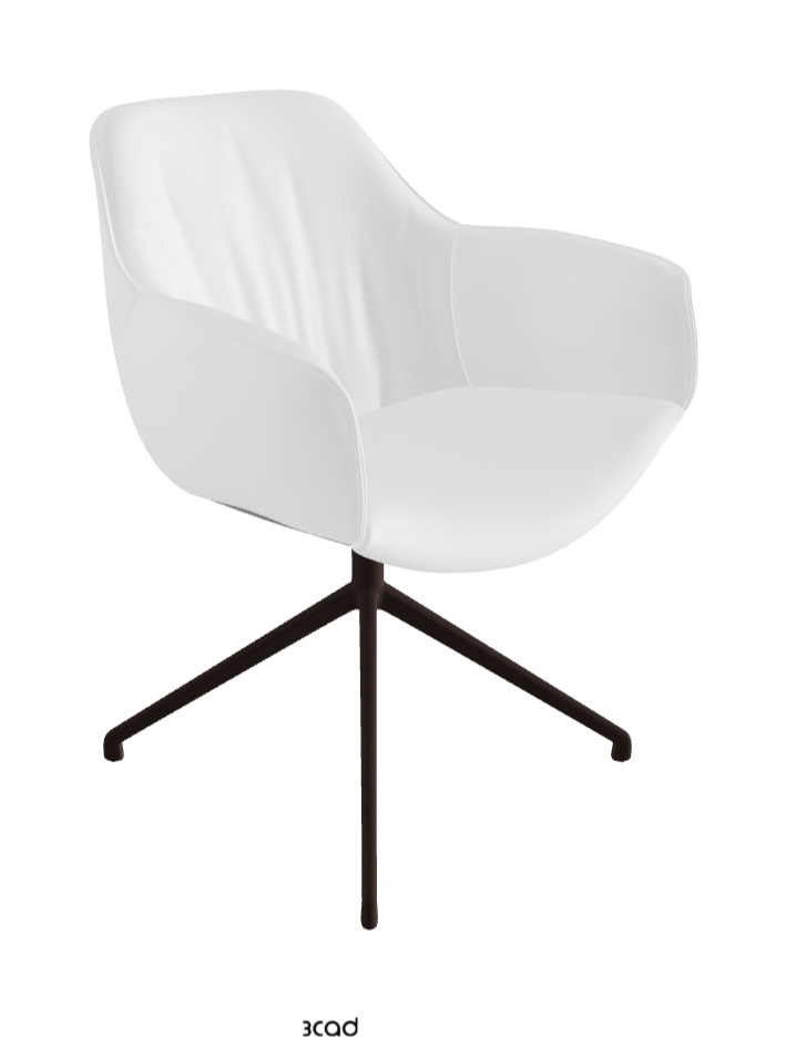 Cattelan Italia Scarlett Turn Swivel Dining Armchair – Fabric