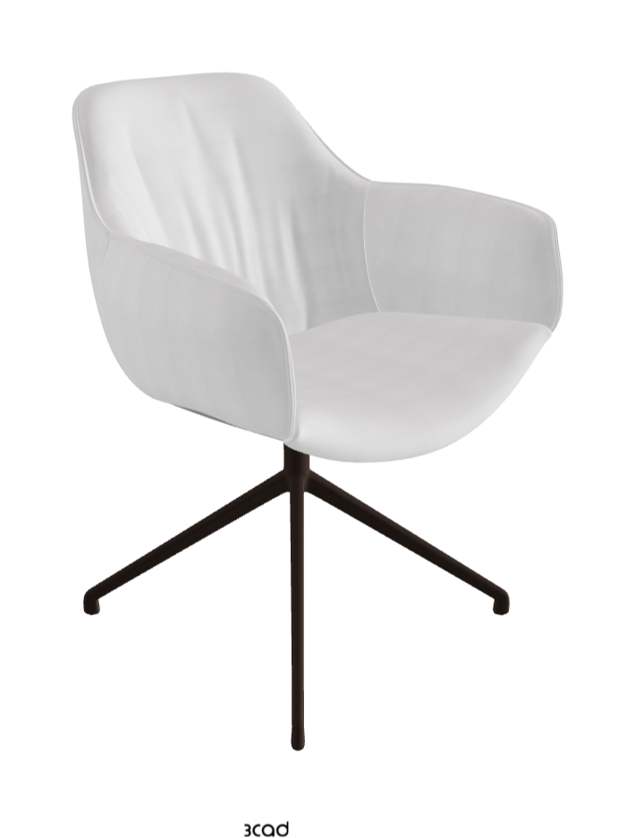 Cattelan Italia Scarlett Turn Swivel Dining Armchair – Fabric