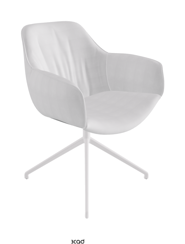 Cattelan Italia Scarlett Turn Swivel Dining Armchair – Fabric