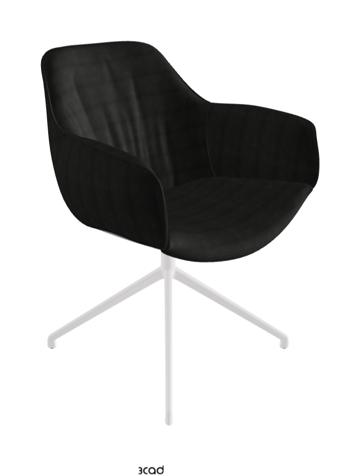Cattelan Italia Scarlett Turn Swivel Dining Armchair – Fabric