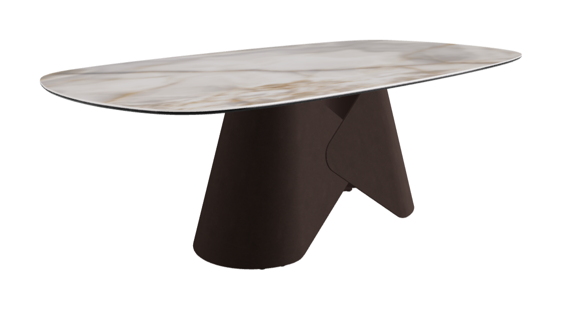 Cattelan Italia Scott Keramik Biscuit, Polygon & Boomerang Shaped Dining Table