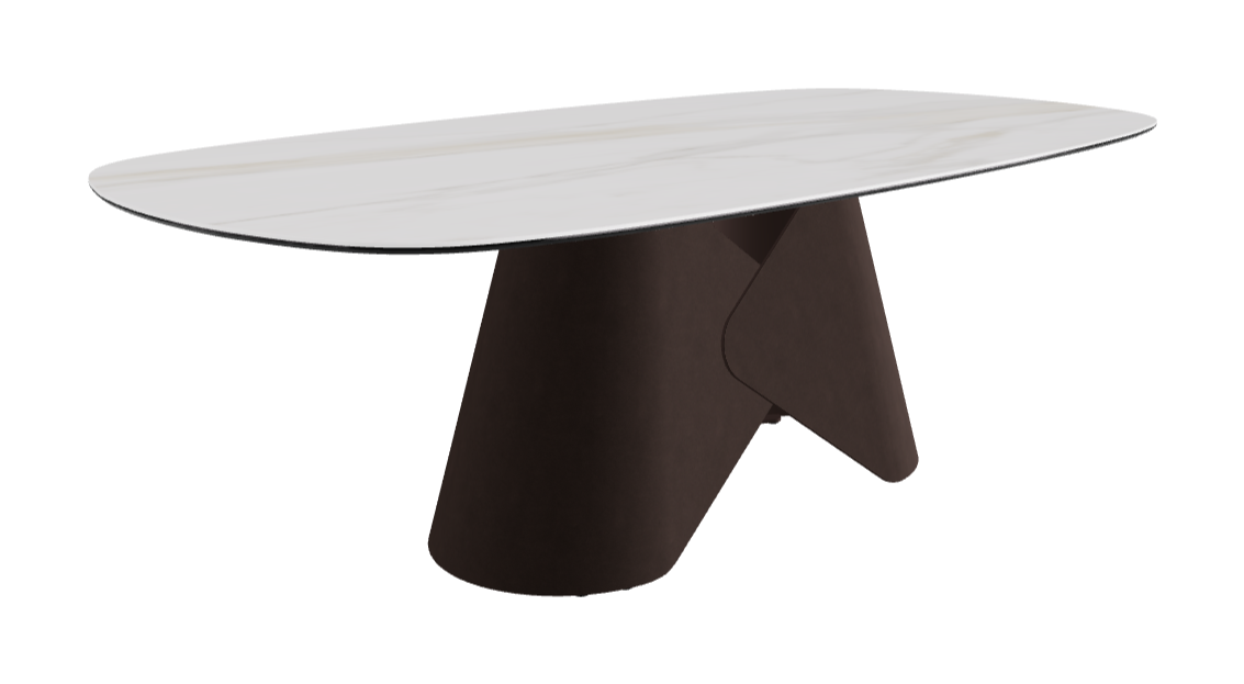 Cattelan Italia Scott Keramik Biscuit, Polygon & Boomerang Shaped Dining Table
