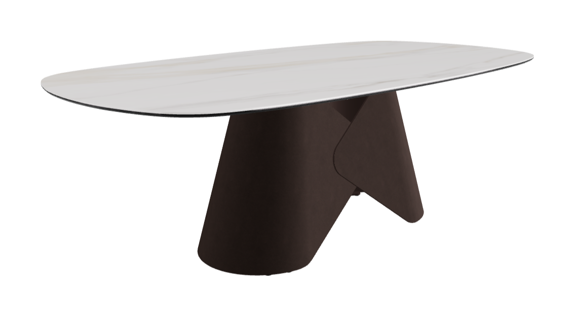 Cattelan Italia Scott Keramik Biscuit, Polygon & Boomerang Shaped Dining Table