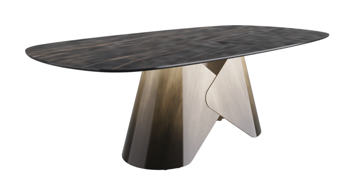 Cattelan Italia Scott Keramik Biscuit, Polygon & Boomerang Shaped Dining Table