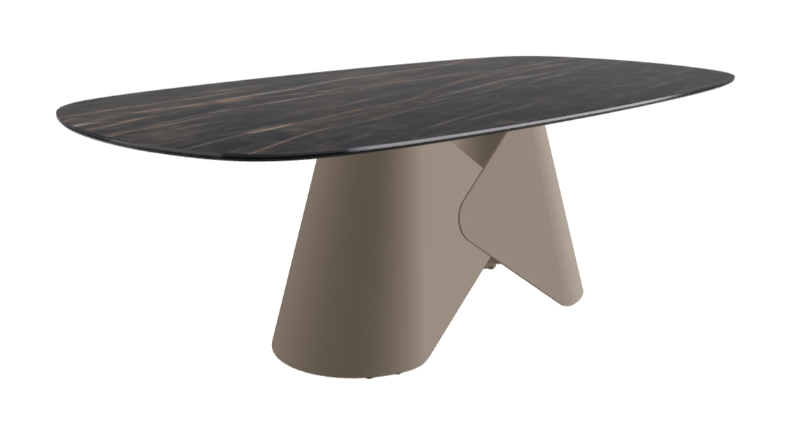 Cattelan Italia Scott Keramik Biscuit, Polygon & Boomerang Shaped Dining Table