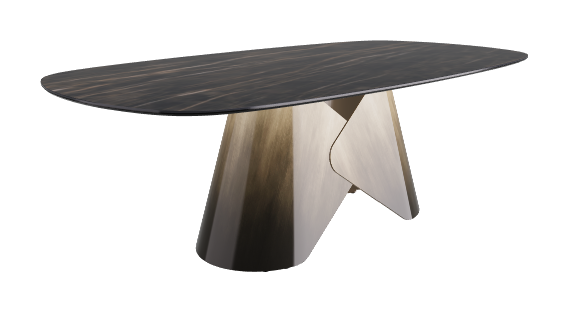 Cattelan Italia Scott Keramik Biscuit, Polygon & Boomerang Shaped Dining Table