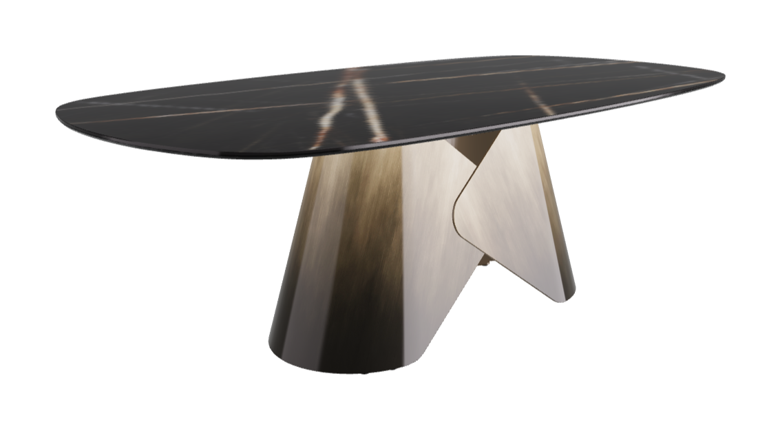 Cattelan Italia Scott Keramik Biscuit, Polygon & Boomerang Shaped Dining Table