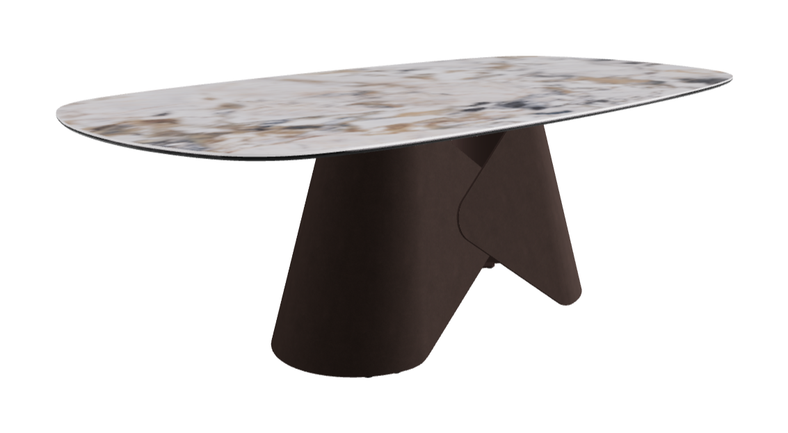 Cattelan Italia Scott Keramik Biscuit, Polygon & Boomerang Shaped Dining Table